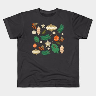 Christmas Baubles and Mistletoe Kids T-Shirt